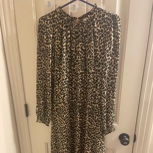 J. Crew cheetah print dress